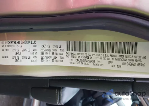 2014 Jeep Cherokee Limited from USA, damaged, VIN 1C4PJMDS4EW280492